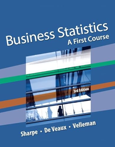 Beispielbild fr Business Statistics: A First Course zum Verkauf von BooksRun