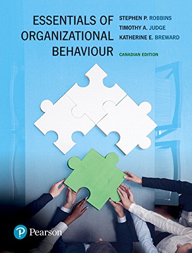 Stock image for Essentials of Organizational Behaviour, First Canadian Edition for sale by ThriftBooks-Dallas