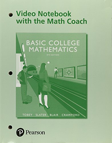 Imagen de archivo de Video Workbook with the Math Coach for Basic College Mathematics a la venta por Books Puddle