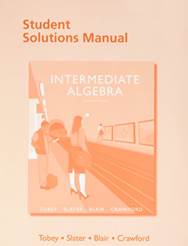 9780134188836: Student Solutions Manual for Intermediate Algebra