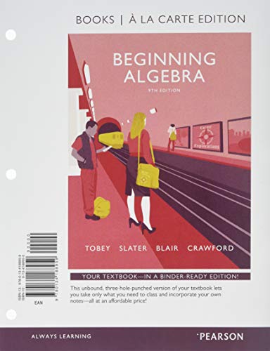 Beispielbild fr Beginning Algebra zum Verkauf von GoldBooks