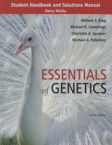 Stock image for Study Guide and Solutions Manual for Essentials of Genetics for sale by BooksRun