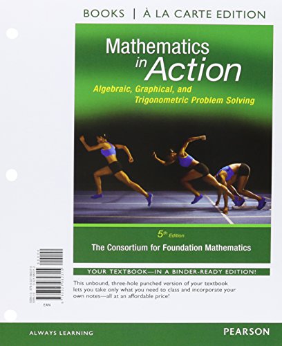 Immagine dell'editore per Mathematics in Action: Algebraic, Graphical, and Trigonometric Problem Solving a la Carte Plus MyLab Math w/eText - Access Card Package venduto da PAPER CAVALIER UK