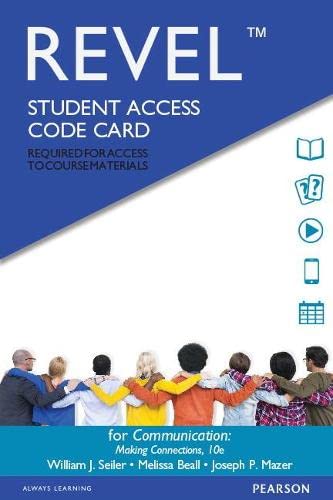 Stock image for Revel for Communication: Making Connections -- Access Card (10th Edition) for sale by Bulrushed Books