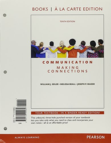 Beispielbild fr Communication : Making Connections zum Verkauf von Better World Books