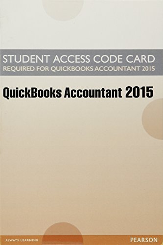 Beispielbild fr Access Card for Intuit QuickBooks 2015 zum Verkauf von TextbookRush