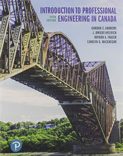 Beispielbild fr Introduction to Professional Engineering in Canada zum Verkauf von Books Unplugged