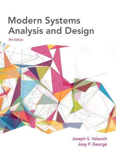 Stock image for Modern Systems Analysis and Design for sale by Better World Books
