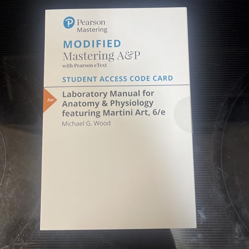 Imagen de archivo de Modified MasteringA&P with Pearson eText -- ValuePack Access Card -- for Laboratory Manual for Anatomy & Physiology featuring Martini Art a la venta por BooksRun