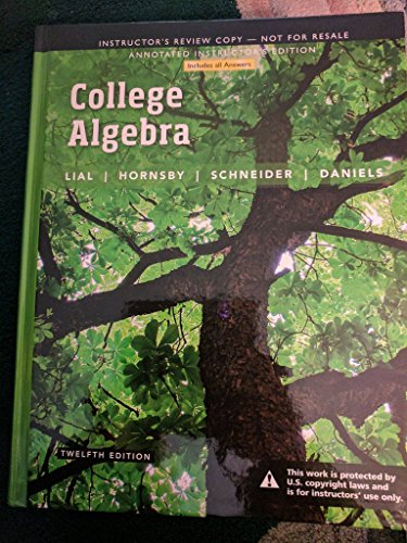 Beispielbild fr College Algebra zum Verkauf von ThriftBooks-Dallas