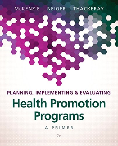 Imagen de archivo de Planning, Implementing & Evaluating Health Promotion Programs: A Primer a la venta por BooksRun
