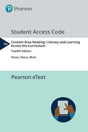 9780134228327: Content Area Reading: Literacy and Learning Across the Curriculum