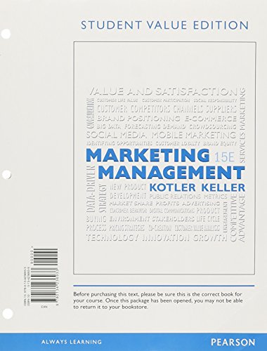 9780134236933: Marketing Management