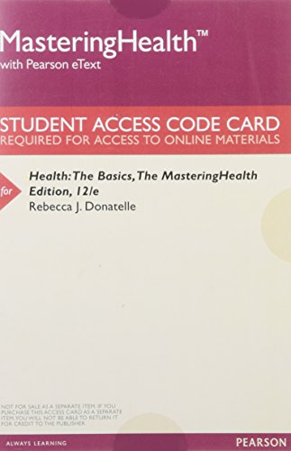 Stock image for Masteringhealth with Pearson Etext -- Valuepack Access Card -- for Health: The Basics, the Masteringhealth for sale by BookHolders