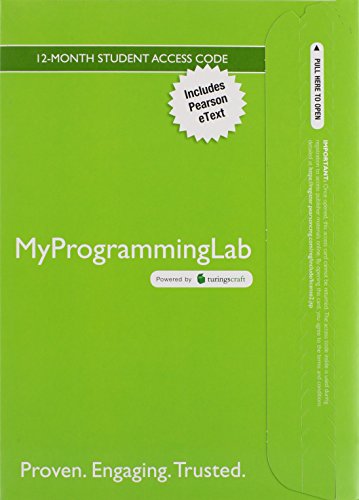 Imagen de archivo de MyLab Programming with Pearson eText -- Access Code Card -- for Absolute Java a la venta por Textbooks_Source