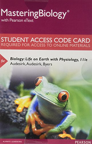 Stock image for Mastering Biology with Pearson eText -- Standalone Access Card -- for Biology: Life on Earth with Physiology (11th Edition) for sale by jasonybooks