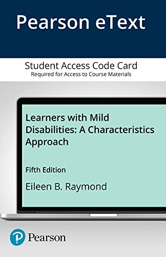 Imagen de archivo de Learners with Mild Disabilities: A Characteristics Approach, Enhanced Pearson eText -- Access Card a la venta por HPB-Red