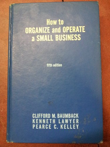 Stock image for How to Organize & Operate a Small Business for sale by Wonder Book