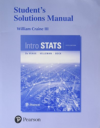 Beispielbild fr Student Solutions Manual for Intro Stats zum Verkauf von Zoom Books Company