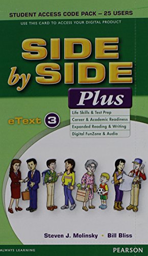 9780134270074: Side By Side Plus 3 - eText Student Access Code Pack - 25 users