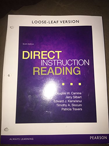 Imagen de archivo de Direct Instruction Reading, Loose-Leaf Version (6th Edition) a la venta por GoldenWavesOfBooks