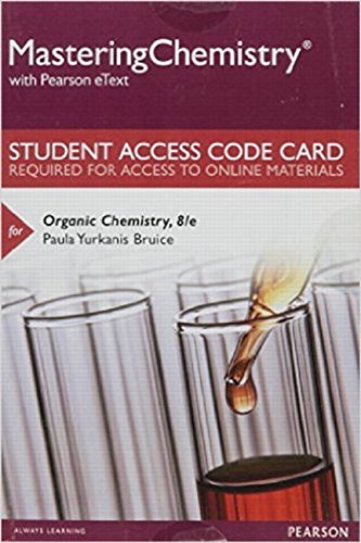 9780134283111: Masteringchemistry With Pearson Etext Access Card for Organic Chemistry