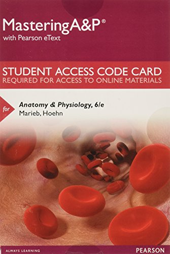 Imagen de archivo de Mastering A&P with Pearson eText -- Standalone Access Card -- for Anatomy & Physiology (6th Edition) a la venta por SecondSale
