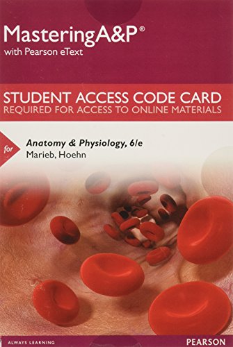 Stock image for Mastering A&P with Pearson eText -- Standalone Access Card -- for Anatomy & Physiology (6th Edition) for sale by SecondSale