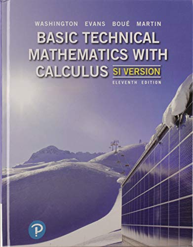 9780134289915: Basic Technical Mathematics with Calculus, SI Version