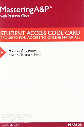 9780134292335: HUMAN ANATOMY-MASTERING A+P W/ETEXT