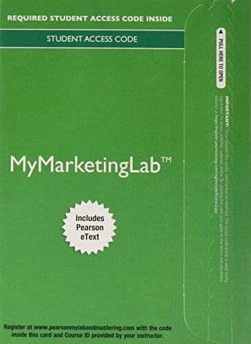 Stock image for MyLab Marketing with Pearson eText -- Access Card -- for Marketing: Real People, Real Choices for sale by BooksRun