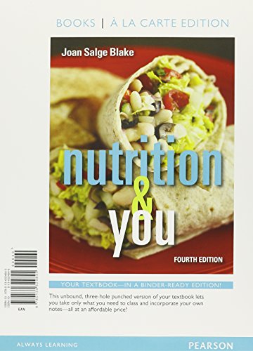 Stock image for Nutrition and You, Books a la Carte Plus MasteringNutrition with MyDietAnalysis with EText -- Access Card Package for sale by Better World Books: West