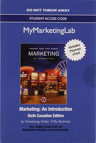 Stock image for MyLab Marketing with Pearson eText -- Standalone Access Card -- for Marketing: An Introduction, Sixt for sale by Wrigley Books