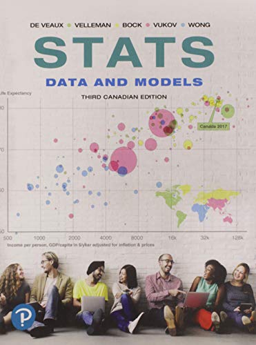 Imagen de archivo de STATS: DATA AND MODELS, THIRD CANADIAN EDITION a la venta por Better World Books