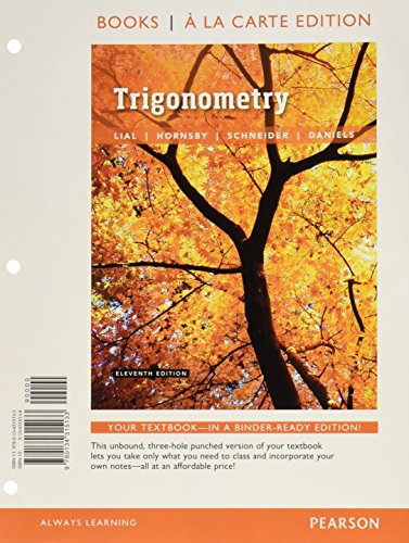 Imagen de archivo de Trigonometry, Books a la Carte Edition plus MyMathLab with Pearson eText -- Access Card Package (11th Edition) a la venta por redgorillabooks