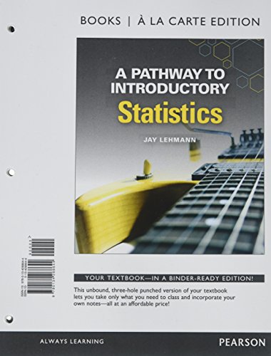 Stock image for A Pathway to Introductory Statistics, Books a la Carte Edition PLUS MyLab Math Access Card -- Access Card Package for sale by Textbooks_Source