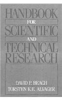 Imagen de archivo de Handbook for Scientific and Technical Research a la venta por ThriftBooks-Atlanta