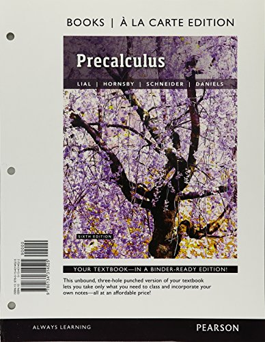 9780134314525: Precalculus: Books a La Carte Edition