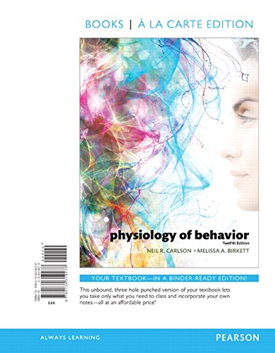 9780134319278 Physiology Of Behavior Books A La Carte