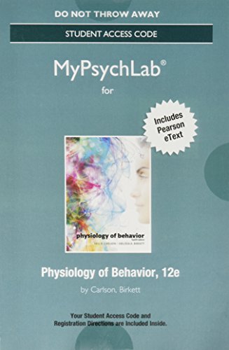Stock image for NEW MyLab Psychology with Pearson eText -- Standalone Access Card -- for Physiology of Behavior (12th Edition) (New My Psych Lab) for sale by Bulrushed Books