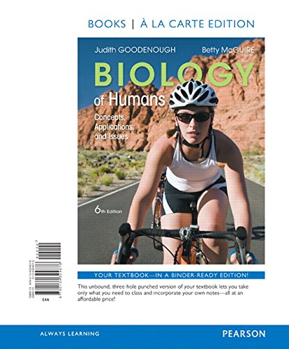Imagen de archivo de Biology of Humans: Concepts, Applications, and Issues a la venta por Byrd Books