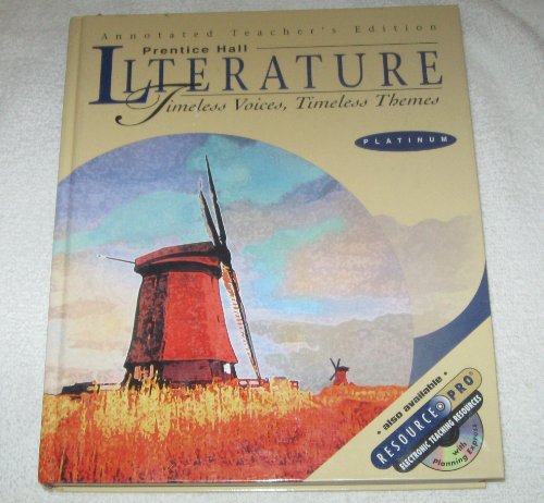 Stock image for Annotated Teacher's Edition: Prentice Hall Literature: Timeless Voices, Timeless Themes: Platinum for sale by ThriftBooks-Dallas