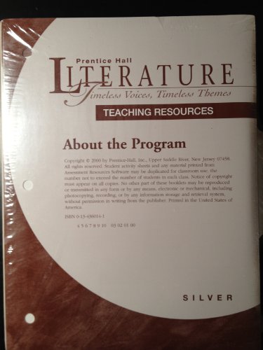 9780134360140: Teaching Resources for Prentice Hall Literature: Timeless Voices, Timeless Themes Silver