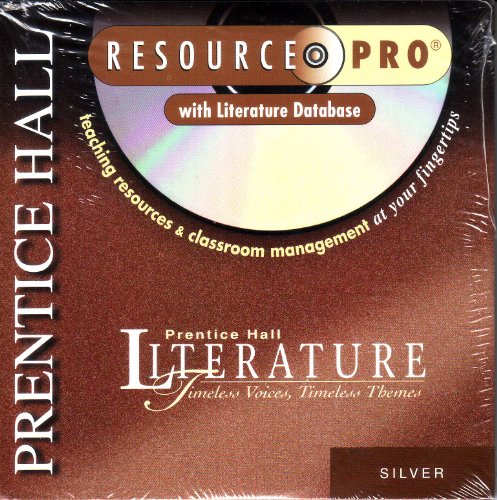 Beispielbild fr Literature, Timeless Voices, Timeless Themes, Silver Level: Resource Pro With Literature Database: CD-ROM: Original Wraps (2001 Copyright) zum Verkauf von ~Bookworksonline~