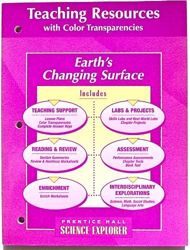 Stock image for Earth's Changing Surface, Science Explorer, Teaching Resources with Color Transparencies for sale by SecondSale