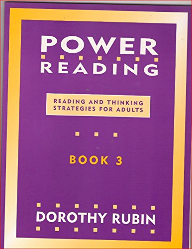 Power Reading Book 3: Reading and Thinking Strategies for Adults (9780134375670) by Rubin, Dorothy