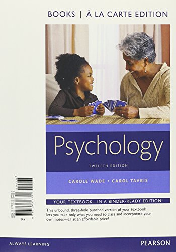 Stock image for Psychology -- Books a la Carte for sale by HPB-Red