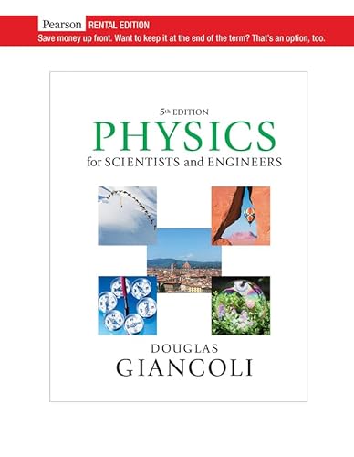 Beispielbild fr Physics for Scientists & Engineers, Volume 1 (Chapters 1-20)[RENTAL EDITION]; Giancoli zum Verkauf von Facetextbooks