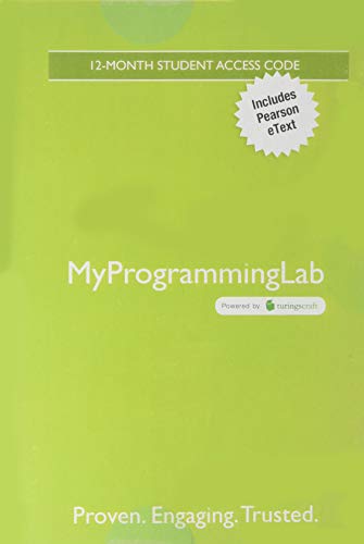 Beispielbild fr MyLab Programming with Pearson eText -- Standalone Access Card -- for Starting Out With Visual Basic (My Programming Lab) zum Verkauf von Facetextbooks