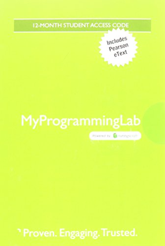 Stock image for Mylab Programming with Pearson Etext -- Standalone Access Card -- For Starting Out with C++: Early Objects (My Programming Lab) for sale by SecondSale